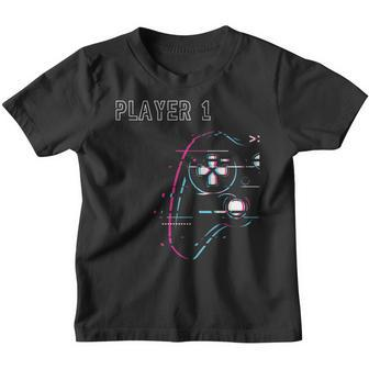 Gamer Team Player 1 Player 2 Gamer Team Kinder Tshirt - Seseable