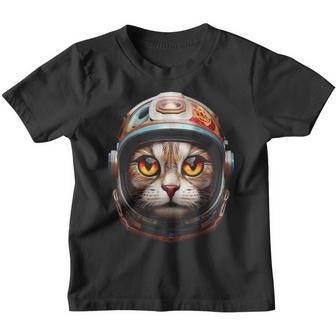 Gato Astronauta Fantasía Gráfico Animal Arte Gato Camiseta niño - Regaloses