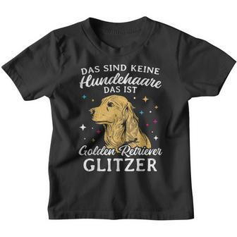 Golden Retriever Glitter Dog Holder Dog Owners Kinder Tshirt - Seseable