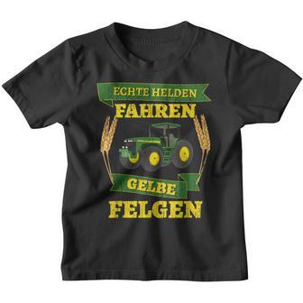 Gülle Evolution Biobauer Echte Helden Fahren Yellow Rims Short-Sleeved Kinder Tshirt - Seseable