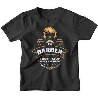 Hairdresser Saying For Barber Shop Hairdressers Kinder Tshirt - Seseable