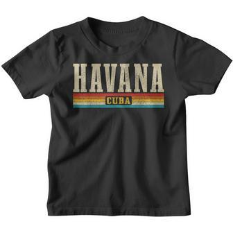 Havana Vintage Cuba Havana Cuba Caribbean Souvenir Kinder Tshirt - Seseable