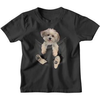 Havanese Dog In Pocket Havanezer Puppy Kinder Tshirt - Geschenkecke