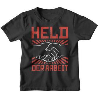 Held Der Arbeit East Germany Ostalgia Vintage Retro Ddr Kinder Tshirt - Seseable