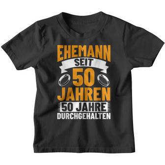 Herren Goldhochzeit Deko Hochzeitstag Jubiläum Ehemann Hochzeit Kinder Tshirt - Seseable