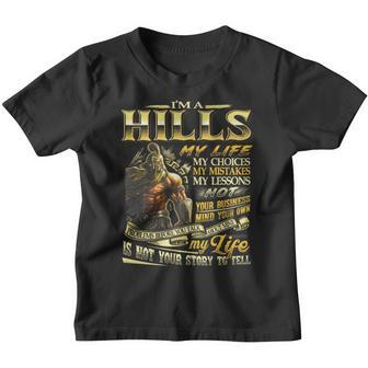 Hills Family Name Hills Last Name Team Youth T-shirt - Seseable