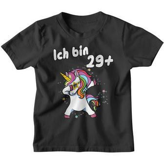 Ich Bin 29 Plus Unicorn Dab Dabbing Unicorn Kinder Tshirt - Seseable