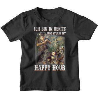 Ich Bin In Rente Jede Stunde Ist Happy Hour Kinder Tshirt - Seseable