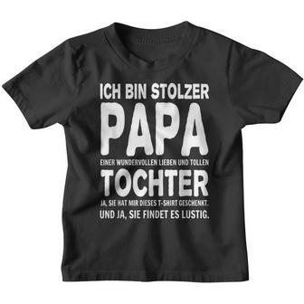 Ich Bin Stolzer Papa Einer Wundervollen Tochter Kinder Tshirt - Geschenkecke