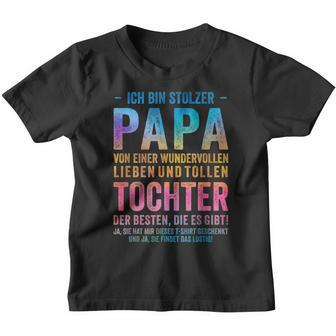 Ich Bin Stolzer Papa Einer Wundervolltochter Kinder Tshirt - Geschenkecke