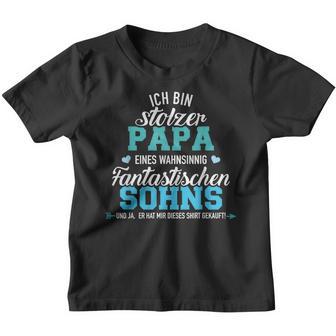 Ich Bin Stolzer Papa Eines Wahnsinnig Fantastischen Son Kinder Tshirt - Geschenkecke