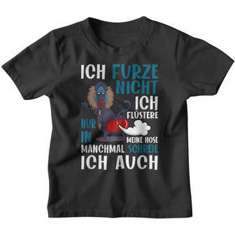 Ich Furze Nicht Ich Whisperere Nur Furz Pupsender Monkey S Kinder Tshirt - Geschenkecke