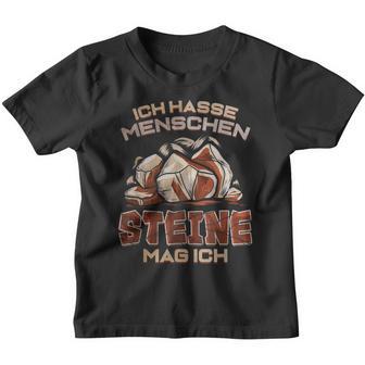 Ich Hasse Menschen Steinmag Ich Geologist Kinder Tshirt - Seseable