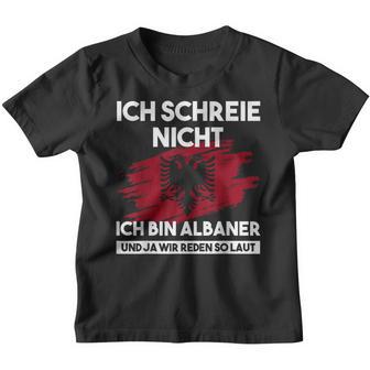 Ich Schreie Nicht Ich Bin Albaner Albanian Eagle Kinder Tshirt - Geschenkecke