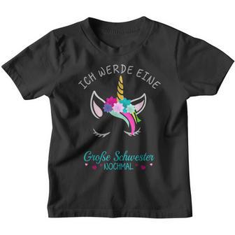 Ich Werde Eine Große Schwester Nomal Unicorn Kinder Tshirt - Seseable