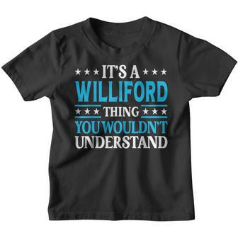 It's A Williford Thing Surname Family Last Name Williford Youth T-shirt - Seseable