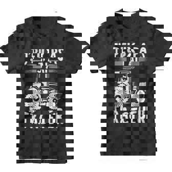 Je Peux Pas J'ai Tracteur Agriculture Cadeau Agriculteur Youth T-shirt - Cadeauxyz