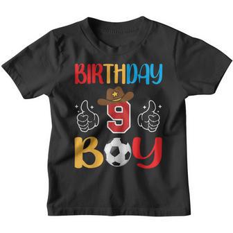 Jugendlicher 9-Jähriger Junge Zum 9 Geburtstag Fußball-Geschenke Für Jungen Kinder Tshirt - Seseable