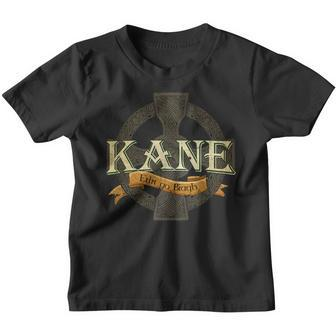 Kane Irish Surname Kane Irish Family Name Celtic Cross Youth T-shirt - Seseable