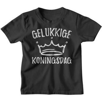 Kings Day Netherlands Holland Gelukkige Koningsdag Kinder Tshirt - Seseable