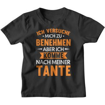 Komme Nach Tante Niche Nephew Patentante Saying Kinder Tshirt - Seseable