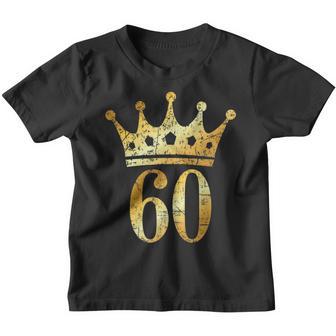 Krone Nummer 60 Antik Goldgelb 60 Geburtstag Kinder Tshirt - Geschenkecke