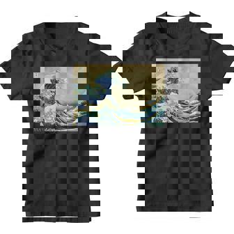 La Gran Ola De Kanagawa Coolintage Pintura Japonesa Camiseta niño - Regaloses