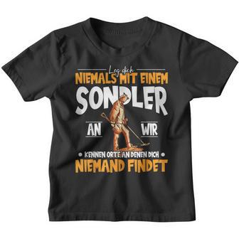 Leg Dich Niemals Mit Einem Sondler An Sondelle Treasure Hunt Kinder Tshirt - Seseable