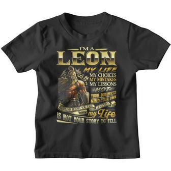 Leon Family Name Leon Last Name Team Youth T-shirt - Seseable