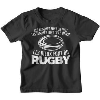 Les Dieux Font Du Rugby Cadeau Xv De France Rugby Youth T-shirt - Cadeauxyz