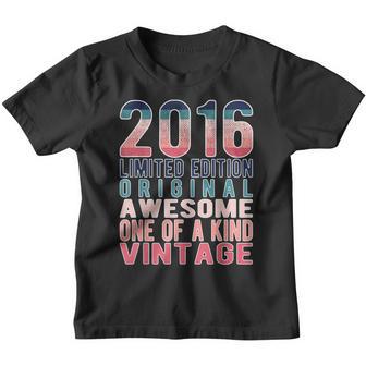 Limited Editionintage Retro Geburtsjahr 2016 Kinder Tshirt - Geschenkecke