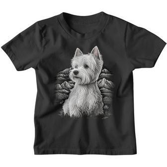 Lindo Perro Westie En West Highland Terrier Lover Camiseta niño - Regaloses