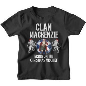 Mackenzie Clan Christmas Scottish Family Name Party Youth T-shirt - Seseable