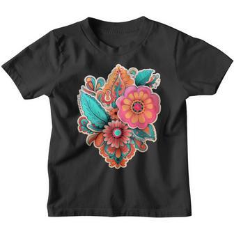 Magnifique Bouquet De Fleurs Bohème Youth T-shirt - Cadeauxyz