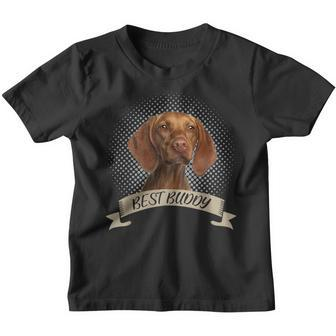 Magyar Vizsla Best Buddy Dog Portrait Kinder Tshirt - Seseable