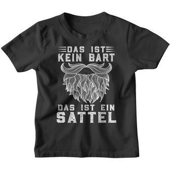 Man With Bart Junkies Das Ist Ein Sattel Beard Carrier Kinder Tshirt - Seseable