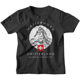 Matterhorn Switzerland Xo4u Original Kinder Tshirt - Seseable