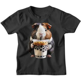 Meerschweinchen Boba Bubble Milk Tea Kawaii Cute Animal Lover Kinder Tshirt - Seseable