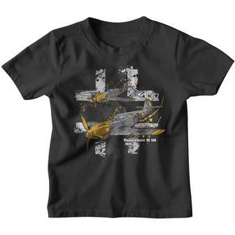 Messerschmitt Bf 109 Wwii Aeroplane History Kinder Tshirt - Geschenkecke