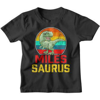 Miles Saurus Family Reunion Last Name Team Custom Youth T-shirt - Seseable
