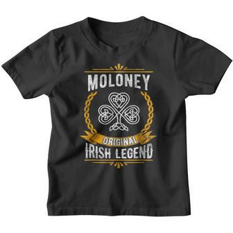 Moloney Irish Name Vintage Ireland Family Surname Youth T-shirt - Seseable