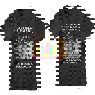 Mon Été Est Réservé Pour Les Amoureux Des Chats Et Des Livres Youth T-shirt - Cadeauxyz