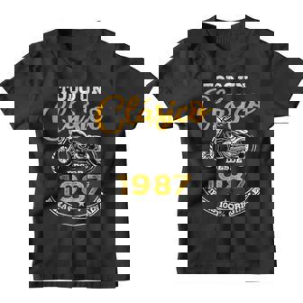 Motero Todo Un Clásico Nacido En 1987 35 Años Cumpleaños Camiseta niño - Regaloses