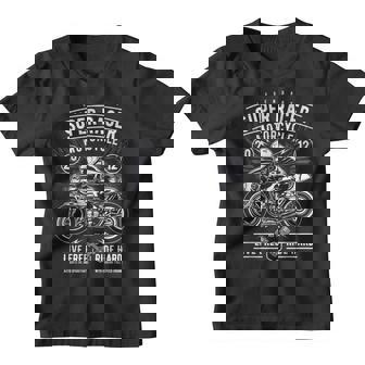 Motocicleta Retro Bikerintage Cafe Racer Camiseta niño - Regaloses