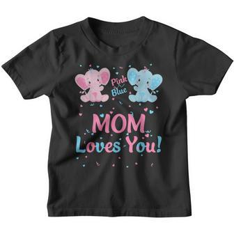 Mutter Geschlecht Offenbaren Elefant Rosa Blau Passende Familie Mutter Kinder Tshirt - Seseable