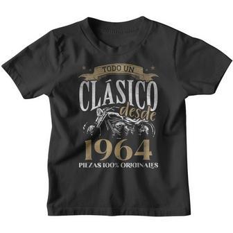 Nacido En 1964 60 Años Cumpleaños Moto Biker Hombre Motero Camiseta niño - Regaloses