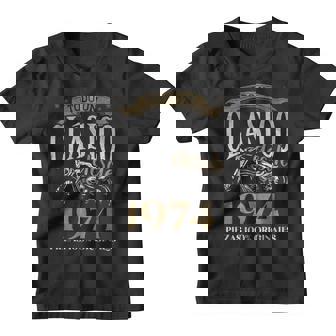 Nacido En 1974 50 Años Cumpleaños Moto Biker Hombre Motero Camiseta niño - Regaloses