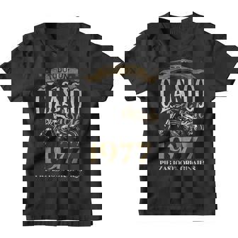 Nacido En 1977 47 Años Cumpleaños Moto Biker Hombre Motero Camiseta niño - Regaloses