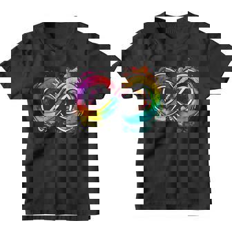 Neurodiversidad Infinito Conciencia Del Autismo Arco Iris Cuello Camiseta niño - Regaloses