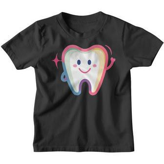 Niedlicher Lächelnder Zahn Trendiges Für Zahnärzte Kinder Tshirt - Seseable